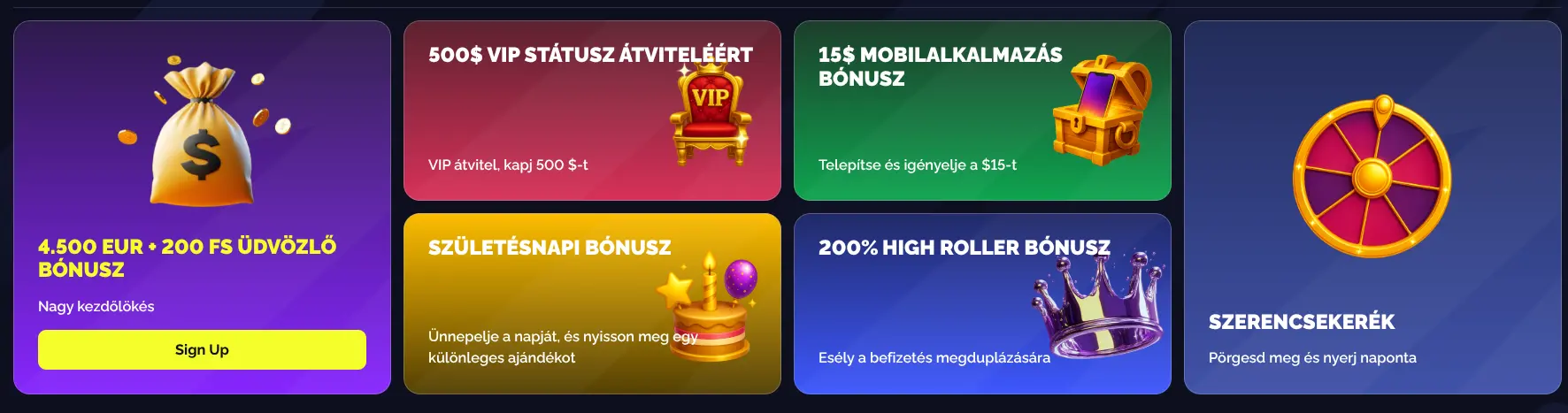 Goldbet Bónuszközpont az aktív promóciók listájával