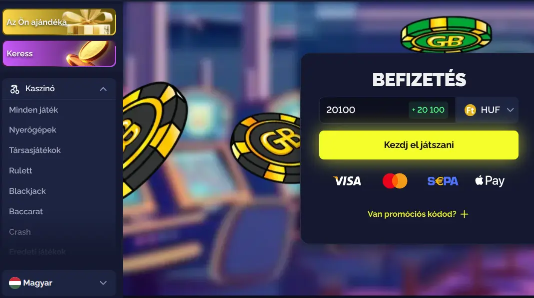Goldbet kaszinó főkategóriái — slot, asztali játékok, élő kaszinó, jackpot, crash, póker